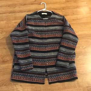 Long patterned jacket